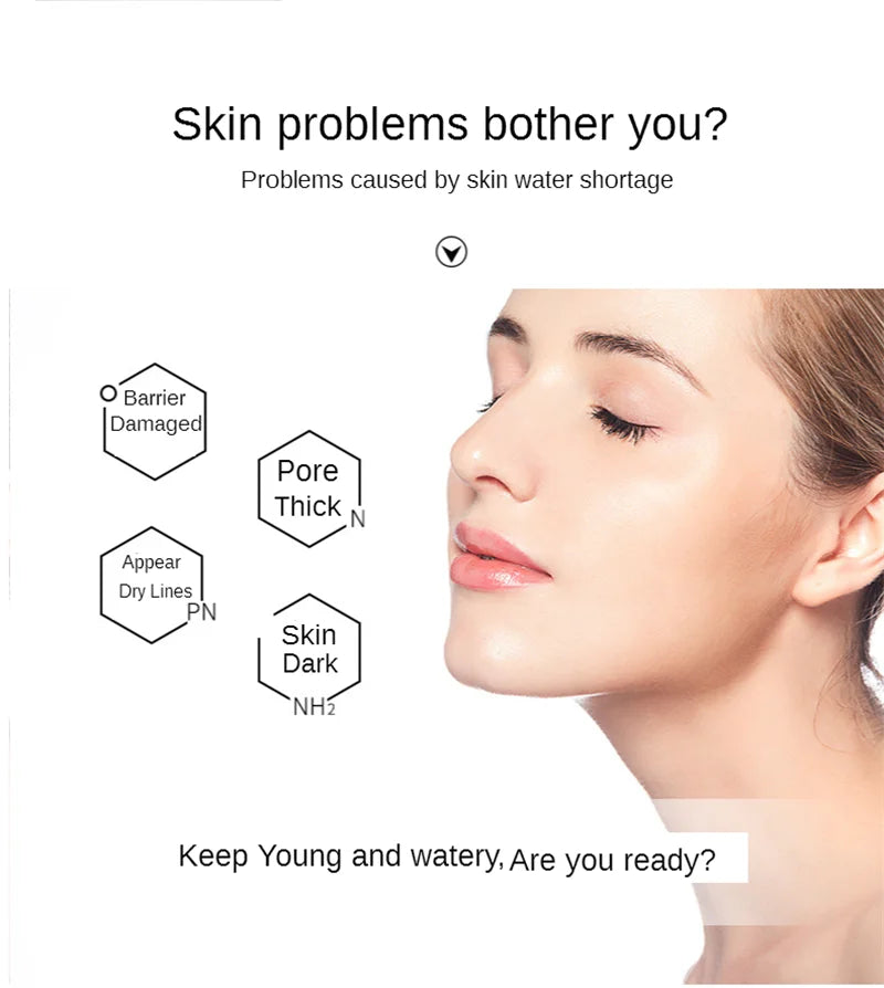 100ML Hyaluronic Acid Serum Facial Acido Hialuronico Bioaqua Essence Hyaluronik Asit Skin Care Face Serum Beauty Moisturizer