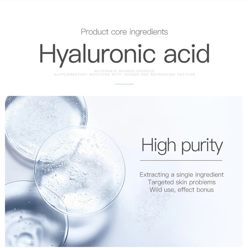 100ML Hyaluronic Acid Serum Facial Acido Hialuronico Bioaqua Essence Hyaluronik Asit Skin Care Face Serum Beauty Moisturizer