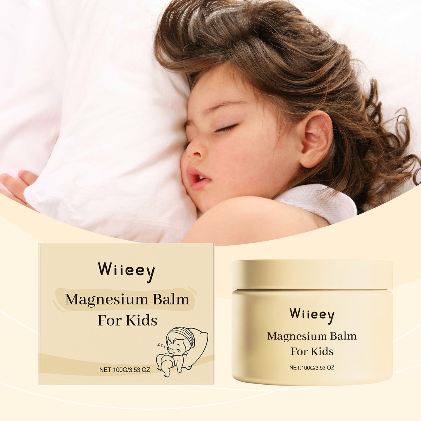 Magnesium Kids Cream Better Sleep Nourishing Moisturizing Lasting Fragrance Soothing Refreshing Relax Body Mind Magnesium Balm