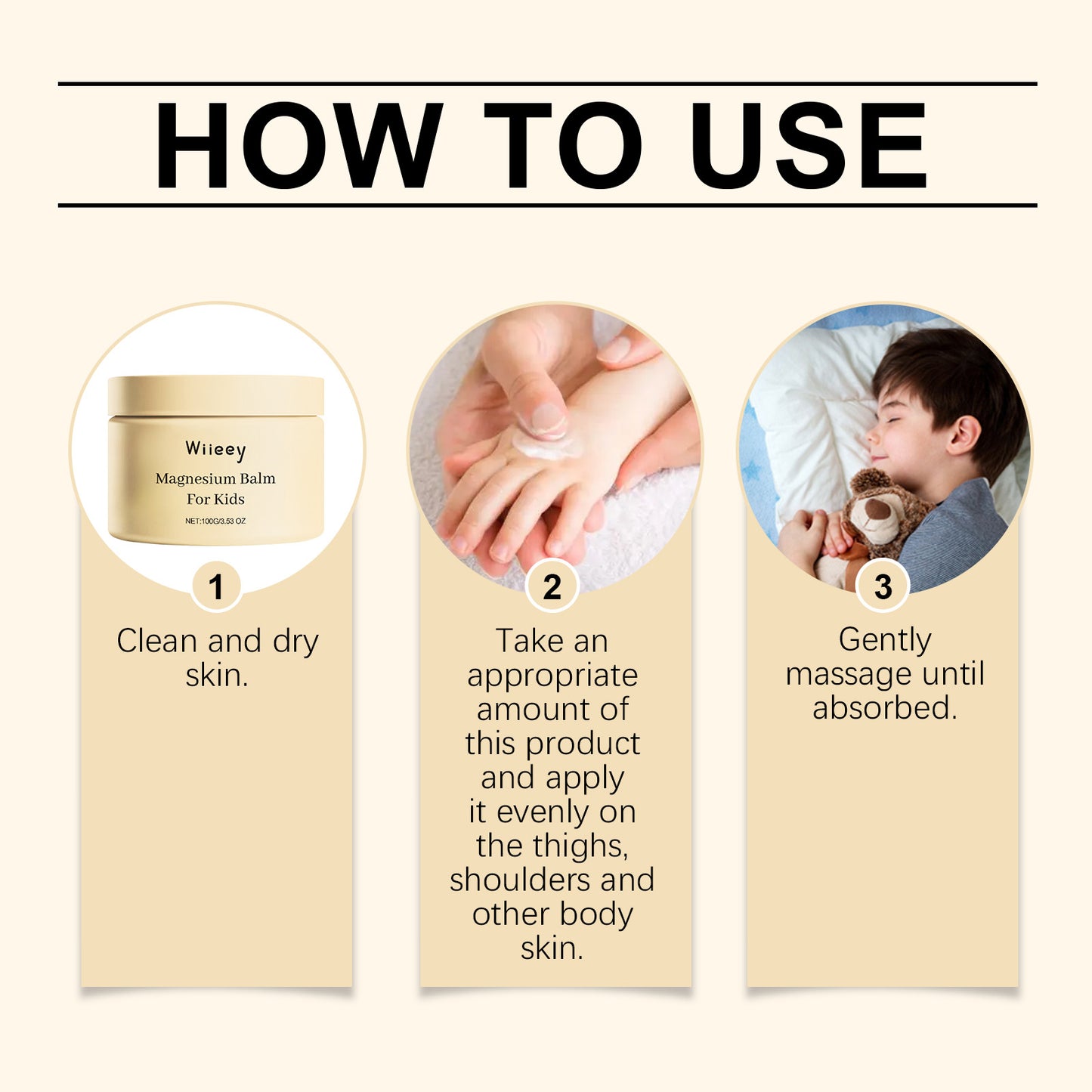 Magnesium Kids Cream Better Sleep Nourishing Moisturizing Lasting Fragrance Soothing Refreshing Relax Body Mind Magnesium Balm