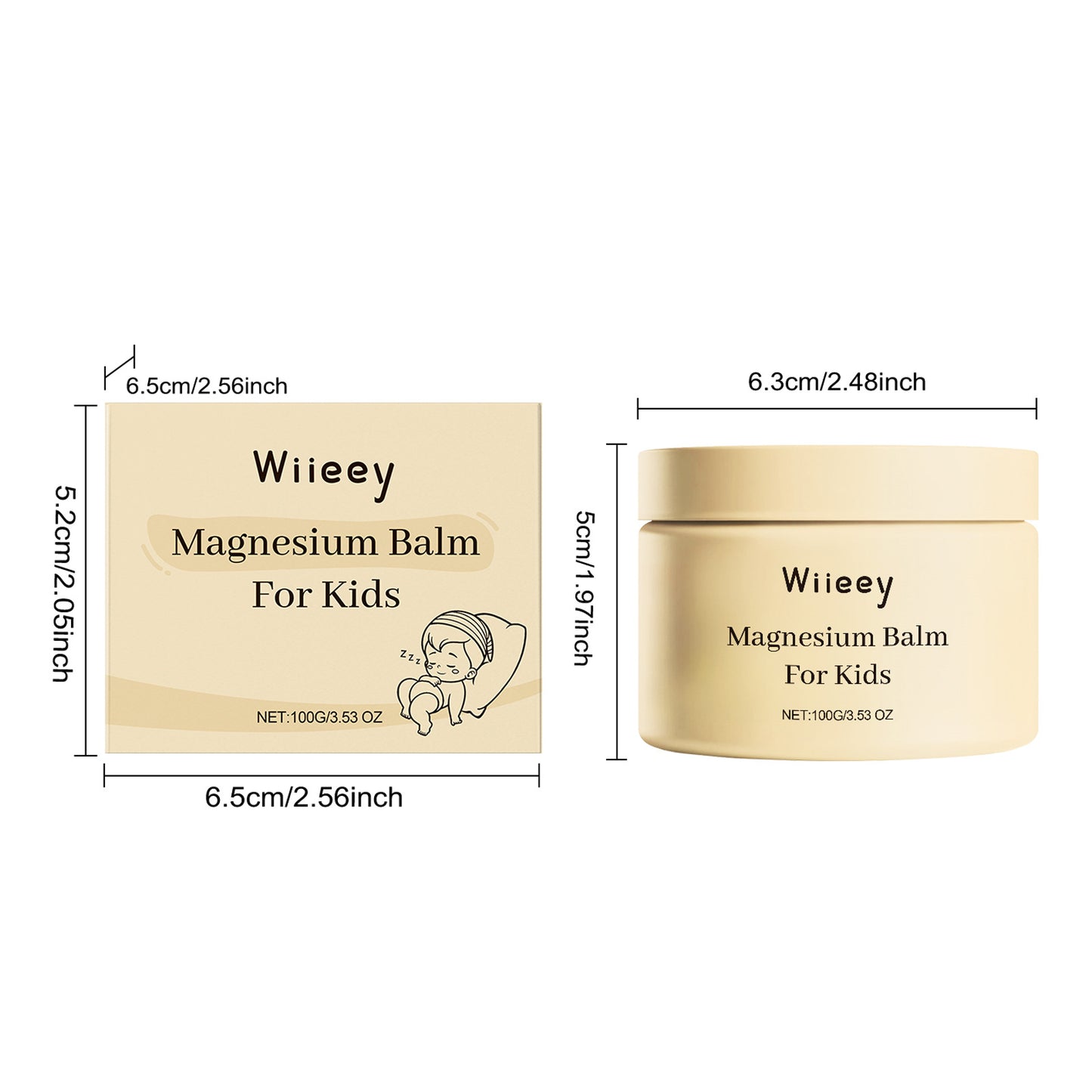 Magnesium Kids Cream Better Sleep Nourishing Moisturizing Lasting Fragrance Soothing Refreshing Relax Body Mind Magnesium Balm