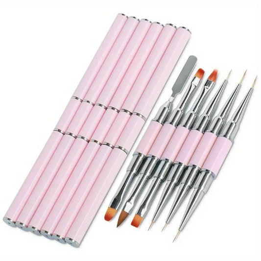 1/5PCS Nail Art Brush Professional Thin Liner for Manicure Decoration Brushes Set Nails French Paint Uv Gel Acrylic Decorating