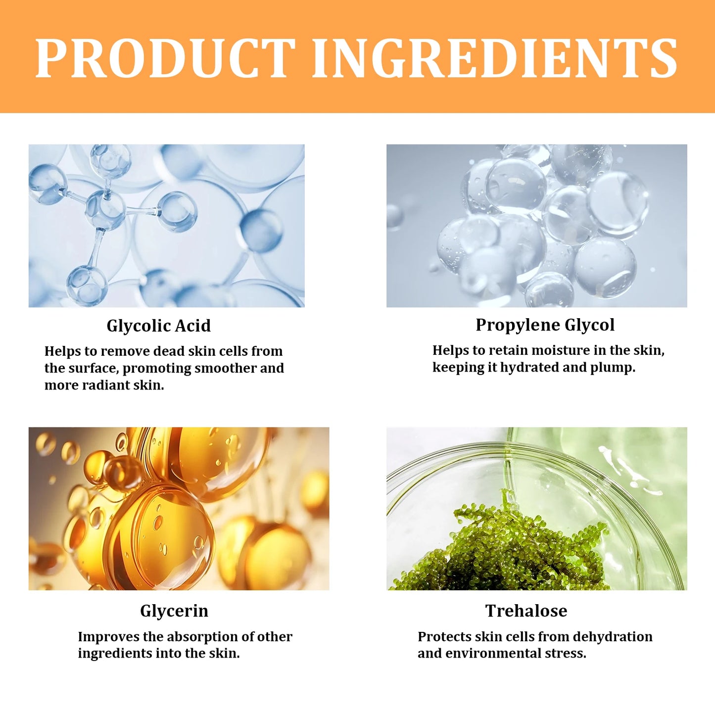 Glycolic Acid 7% Toner Gentle formula, nourishes and moisturizes skin, refreshing and non-sticky.