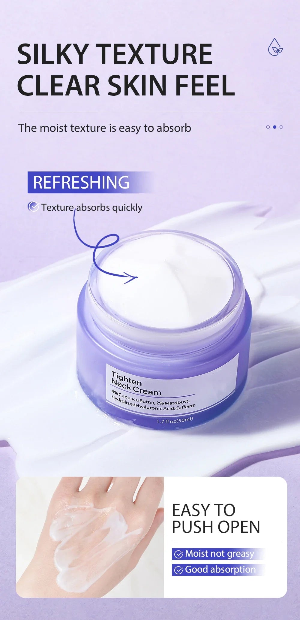 Tighten Lift Neck Cream Lightens Fine Lines Brightens Firms Nourishes Neck Cream Lightening Smoothing Moisturizer Neck Cream