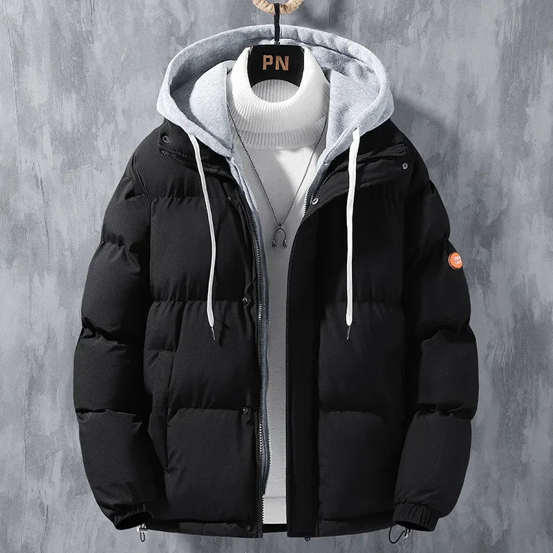 Male Coat Windbreaker Jackets For Men Fashion Parkas Autumn Winter Overcoat Men's Casual Jacket Keep Warm Windproof Hombre New
