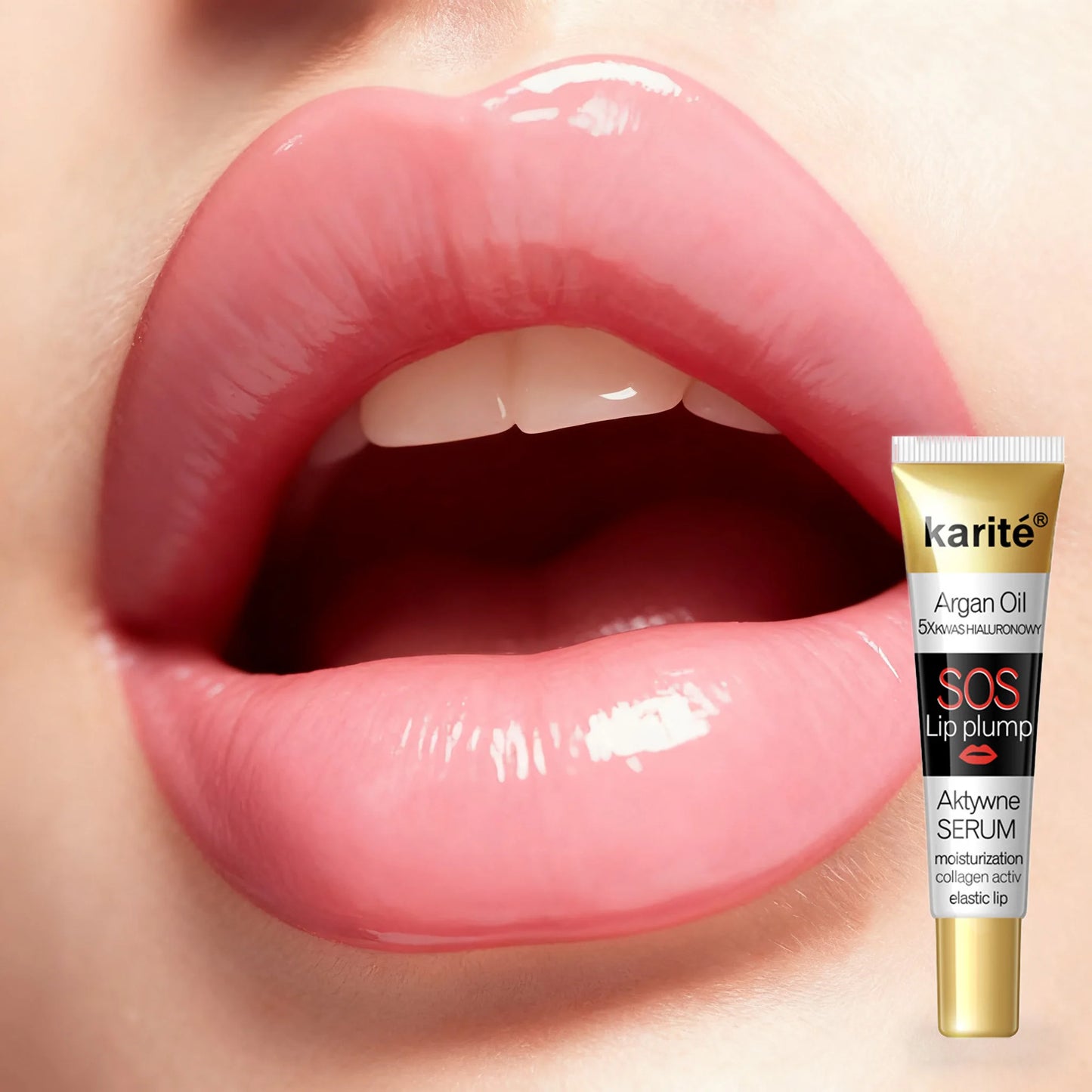 Transparent lip enhancement essence and jelly lip gloss for thickening