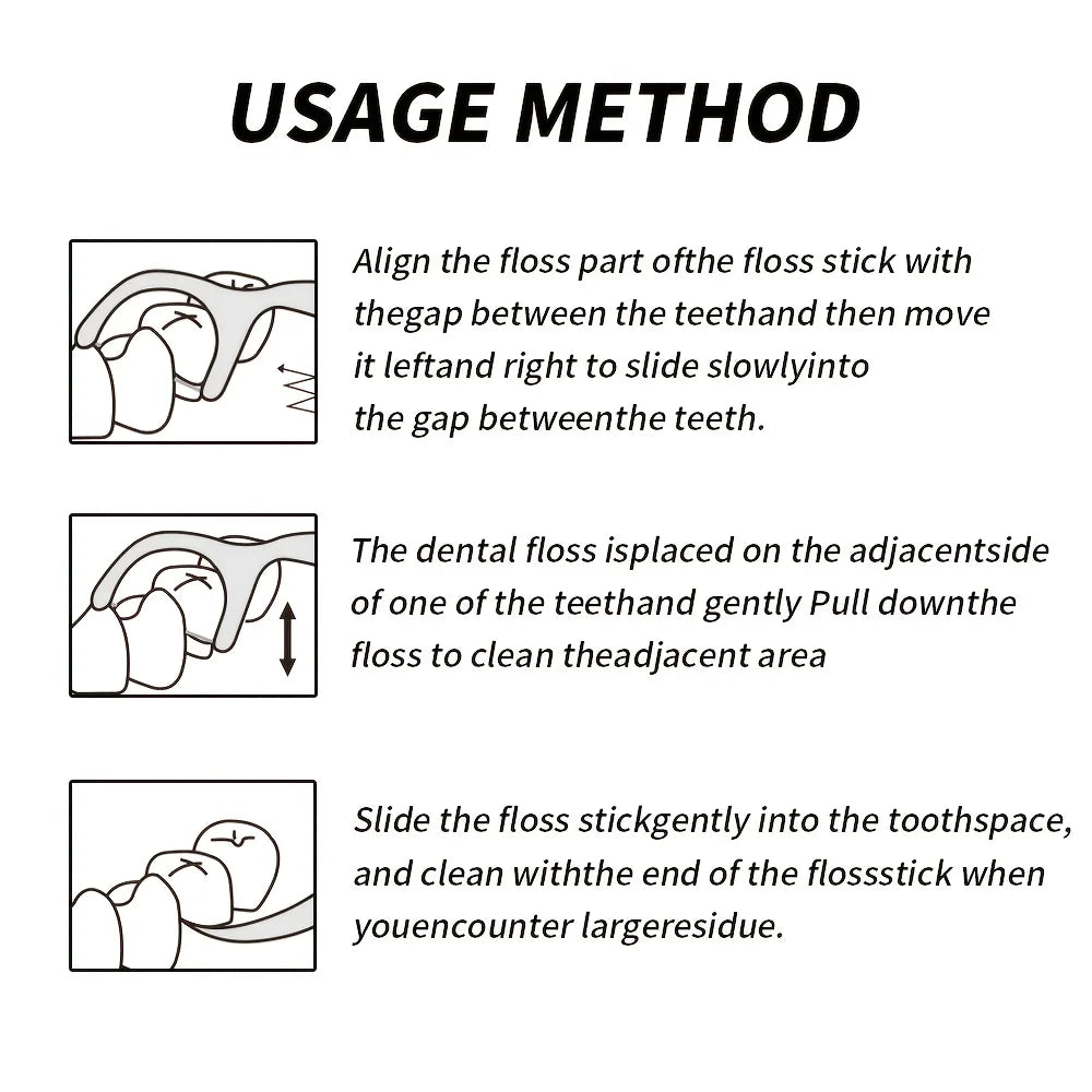 (Affordable) 50/100/300 PCS-RIMI Smile Floss - Comes with Automatic Floss Box - Convenient to Carry When Going Out
