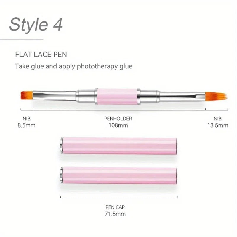 1/5PCS Nail Art Brush Professional Thin Liner for Manicure Decoration Brushes Set Nails French Paint Uv Gel Acrylic Decorating