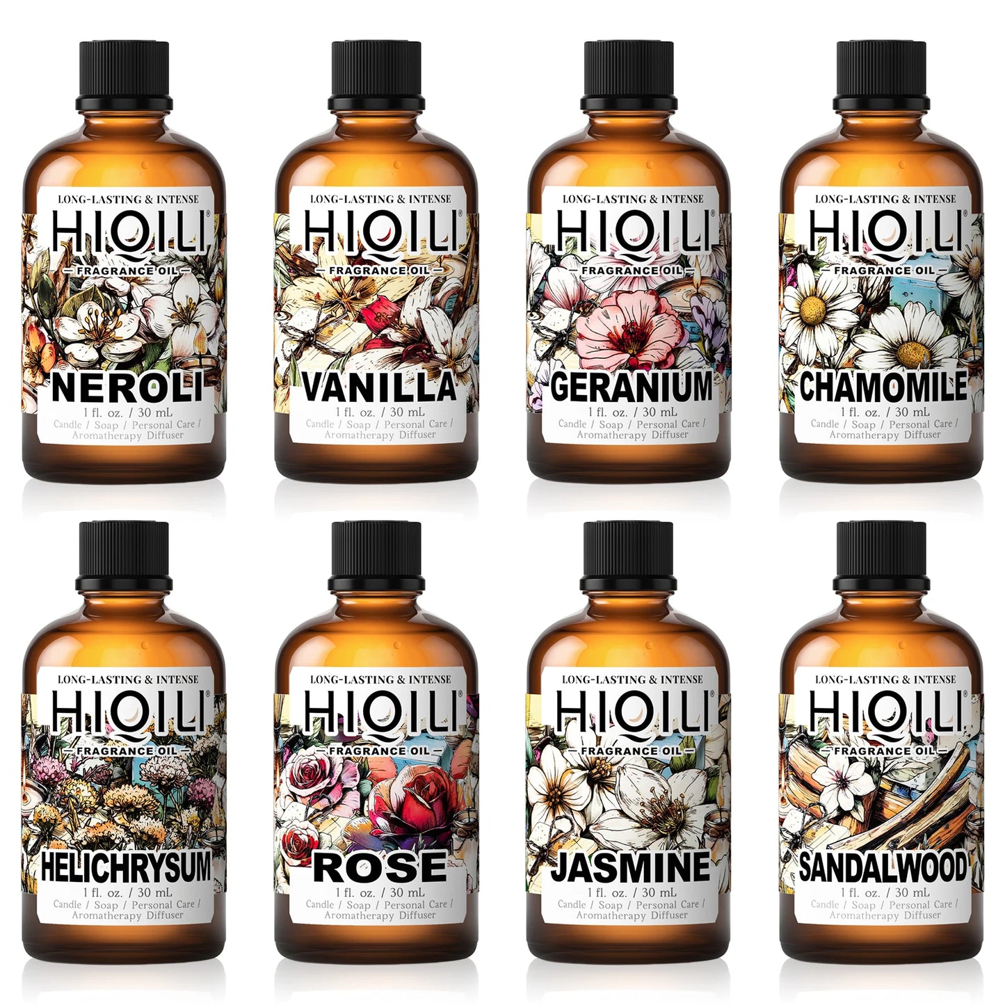 HIQILI Helichrysum Fragrance Essential Oil 30ml Aromatherapy Diffuser Skin Care Hair Perfume Oil Body Mist Moisturizer Gift