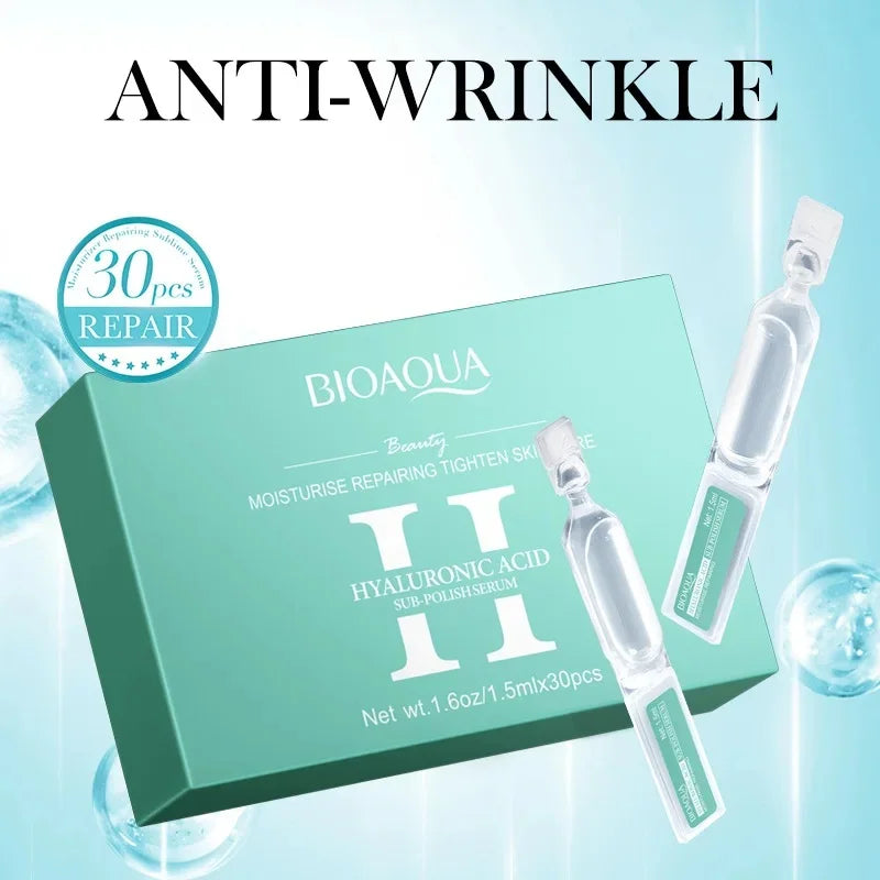 30pcs/box BIOAQUA Retinol Vitamin C Hyaluronic Acid Serum for Face Moisturizing Firming Hydrating Facial Essence Face Skin Care