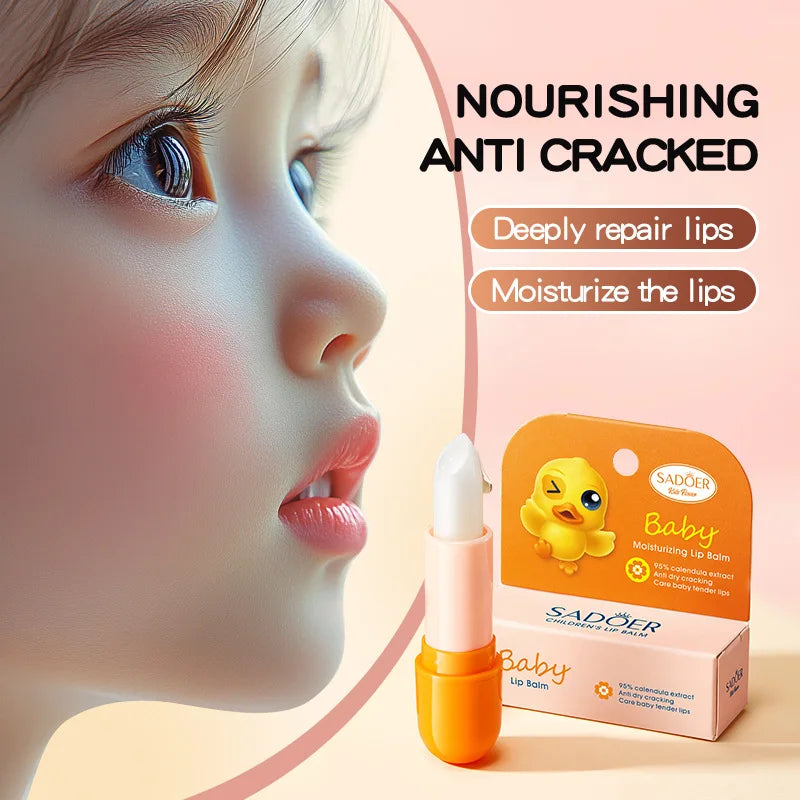 Calendula Children's Lip Balm Gentle Formula Anti-Cracking Moisturizing Fall/Winter Protection Peace of Mind