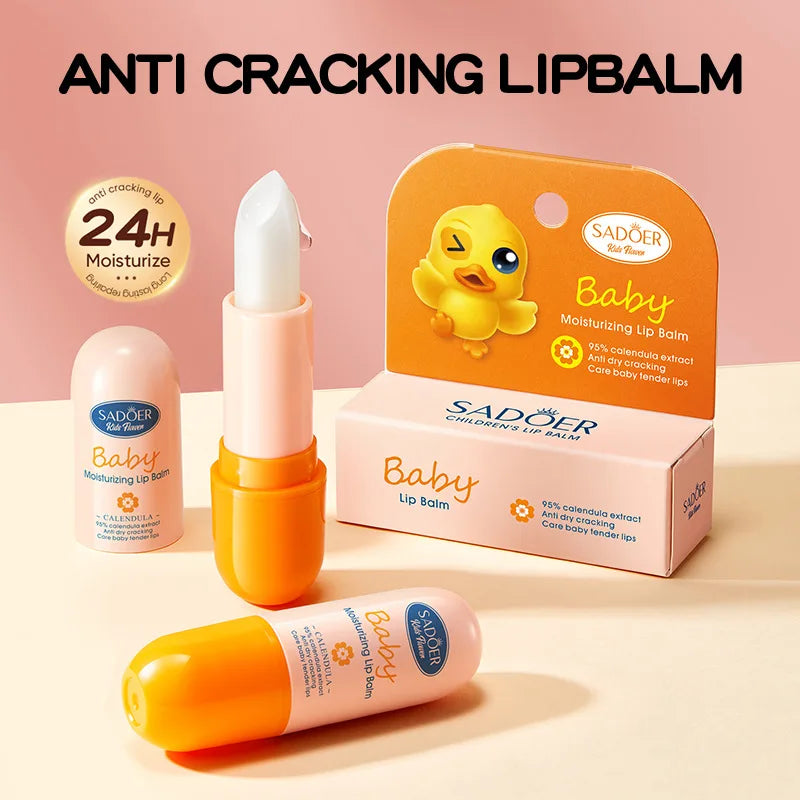 Calendula Children's Lip Balm Gentle Formula Anti-Cracking Moisturizing Fall/Winter Protection Peace of Mind