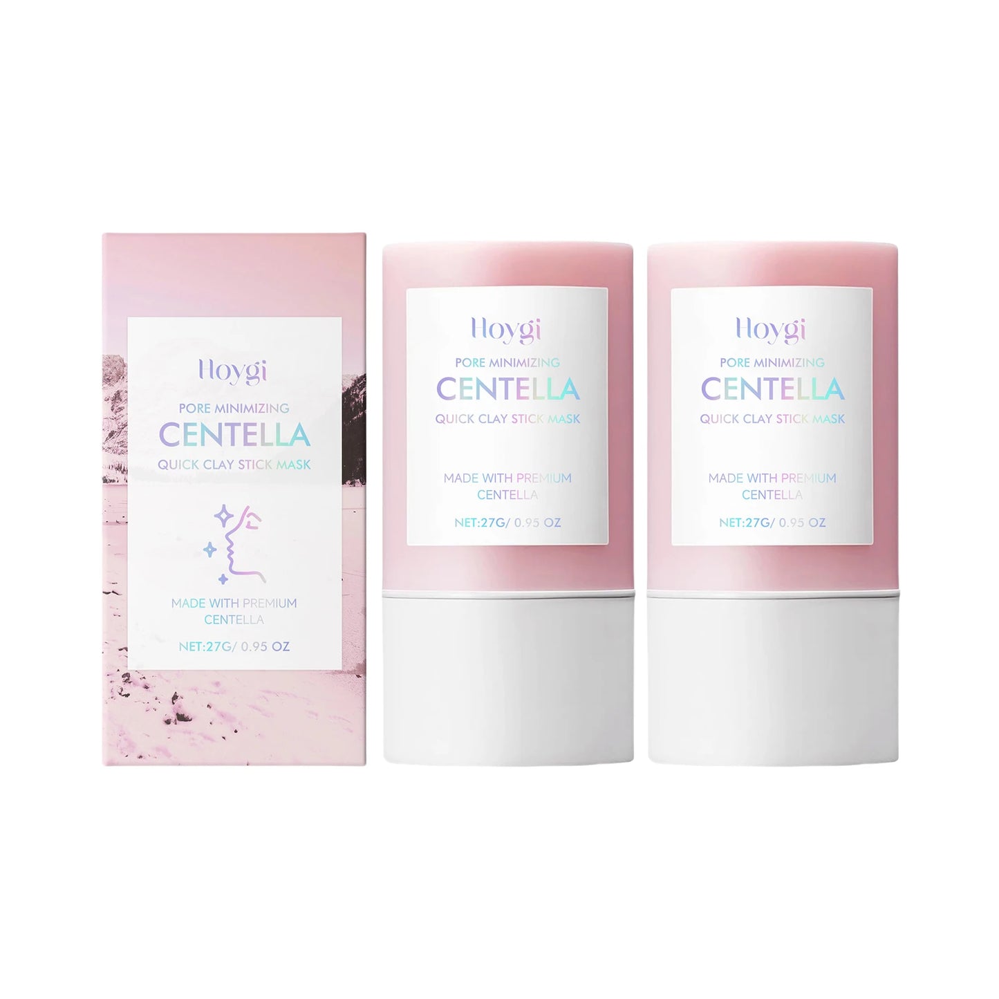 Hoygi Centella Asiatica Clay Mask Stick Soothing Calming Detoxifying Hydrating Anti Irritation Easy Application All Skin Types