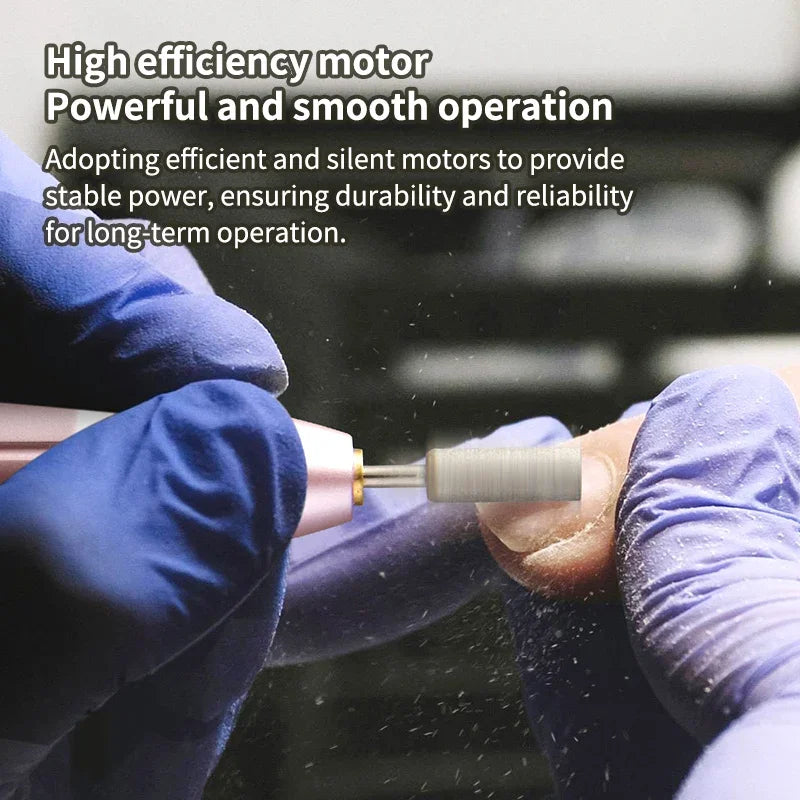 32000RPM Professional Rechargeable Electric Nail Drill Machine Kit Portable Cordless Nail File For Acrylic Gel Nails Remove