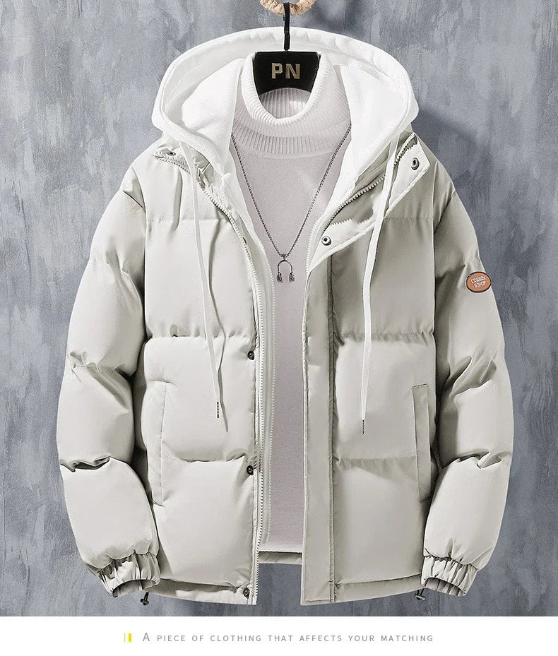 Male Coat Windbreaker Jackets For Men Fashion Parkas Autumn Winter Overcoat Men's Casual Jacket Keep Warm Windproof Hombre New