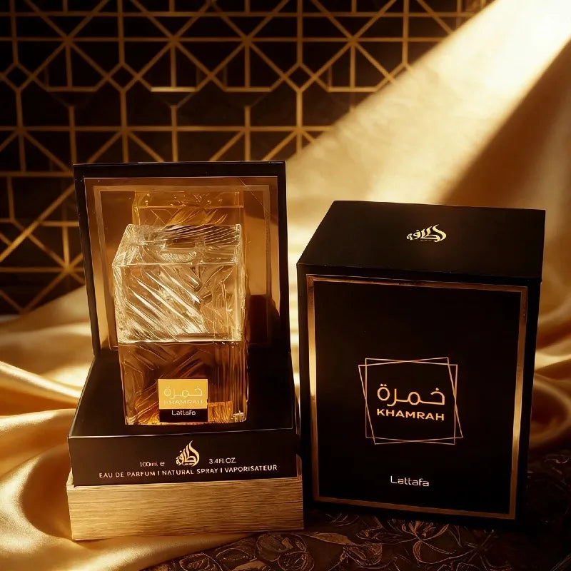 Original La-tta-fa Khamrah Series Eau de Parfum 100ml-Classic Arabian Spicy Perfume,Long Lasting Oriental Cologne & Gift for Men