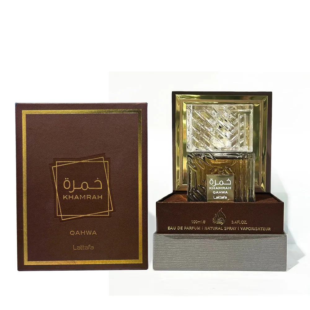 Original La-tta-fa Khamrah Series Eau de Parfum 100ml-Classic Arabian Spicy Perfume,Long Lasting Oriental Cologne & Gift for Men