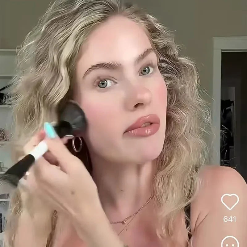 F1 F2 F3 F4 E6 EF1 Highlight Blush Makeup  Brush Ambient Soft Glow Blush Brush Soft Fiber Hair Fashion Face Cosmetic Brush