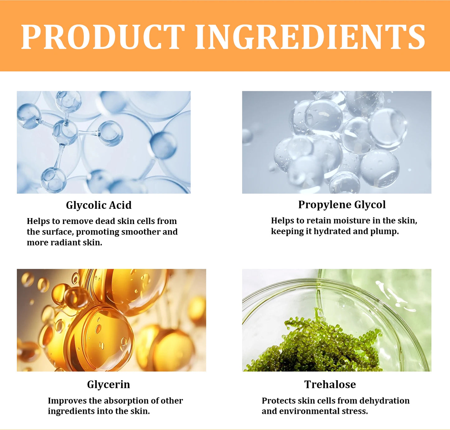 Glycolic Acid 7% Toner Gentle formula, nourishes and moisturizes skin, refreshing and non-sticky.