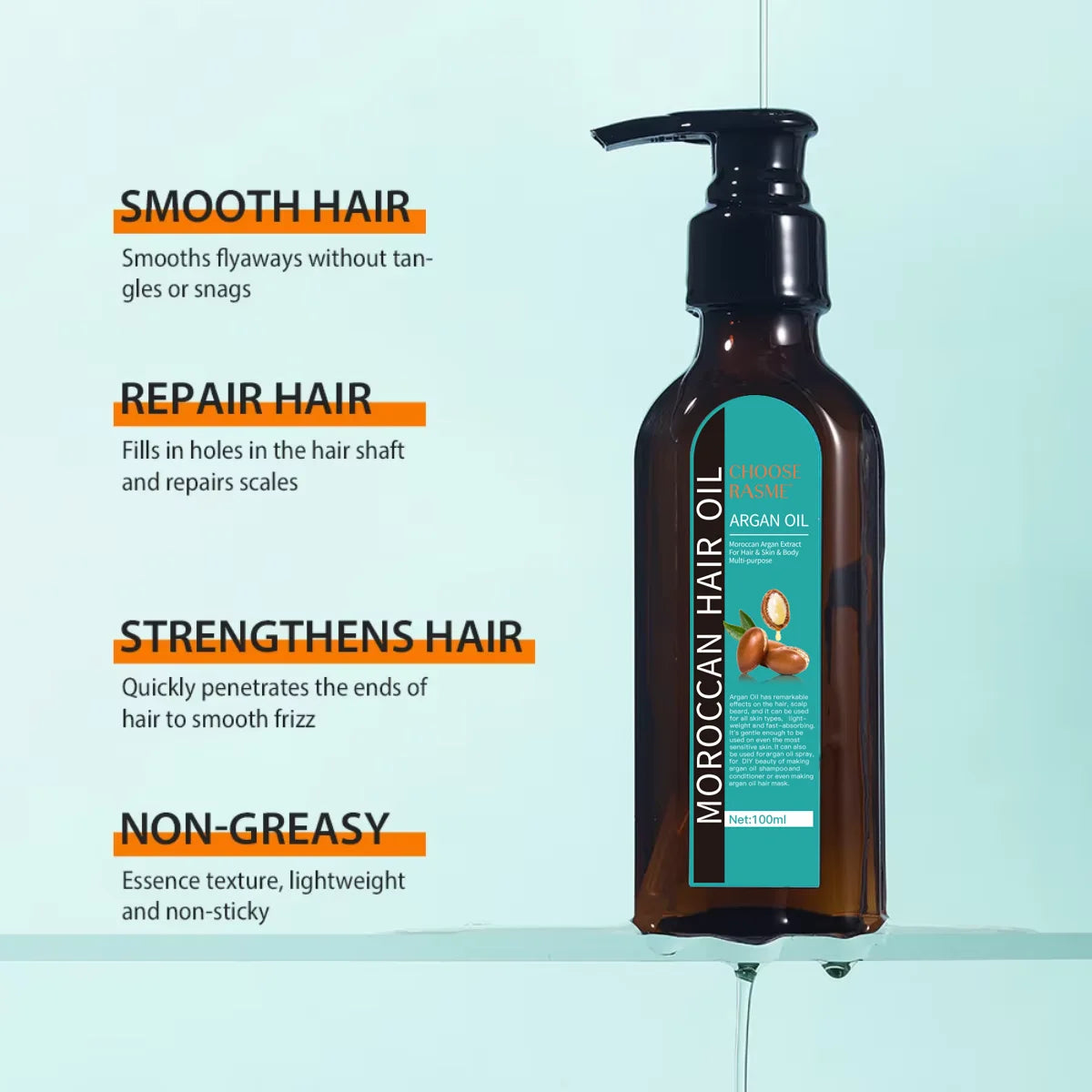 Hair Care Essential Oil Prevents Dry And Split Hair Moisturizes Gently Nourishes And Softens The Light