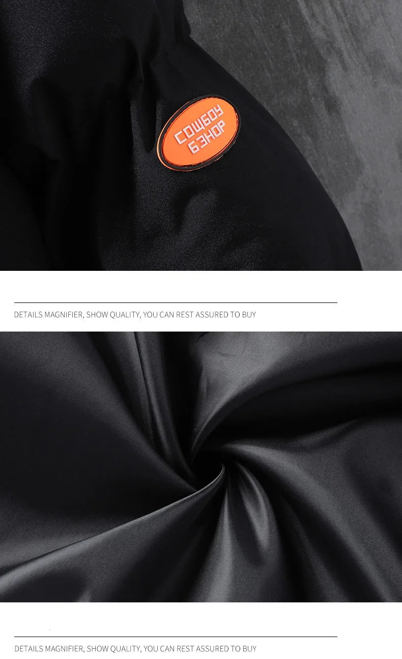 Male Coat Windbreaker Jackets For Men Fashion Parkas Autumn Winter Overcoat Men's Casual Jacket Keep Warm Windproof Hombre New