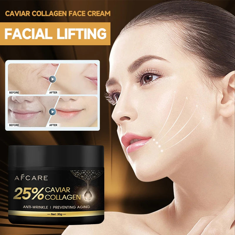 Caviar Collagen Cream Moisturizer Anti Wrinkle Lifting Firming Face Wrinkle Cream Brighten Korean Skin Care Product