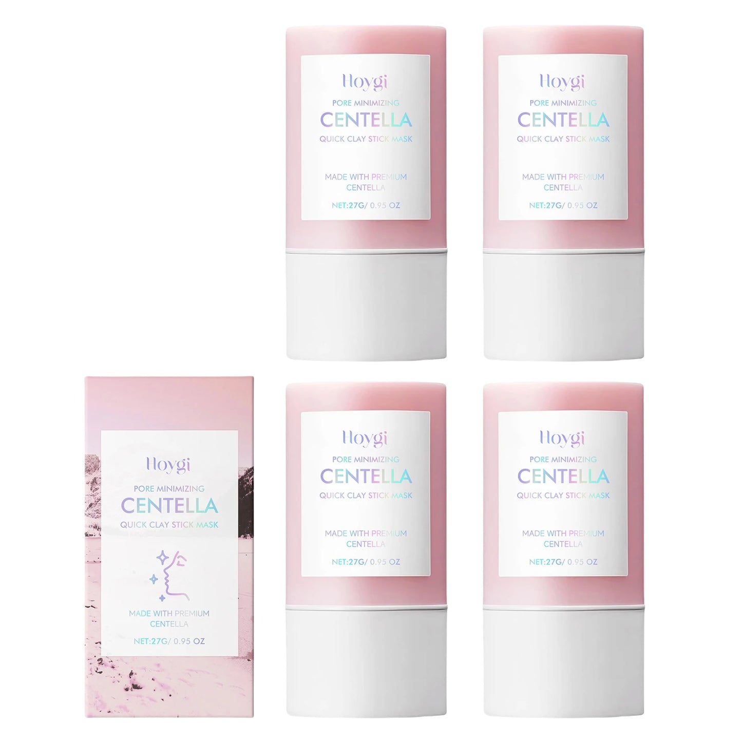 Hoygi Centella Asiatica Clay Mask Stick Soothing Calming Detoxifying Hydrating Anti Irritation Easy Application All Skin Types