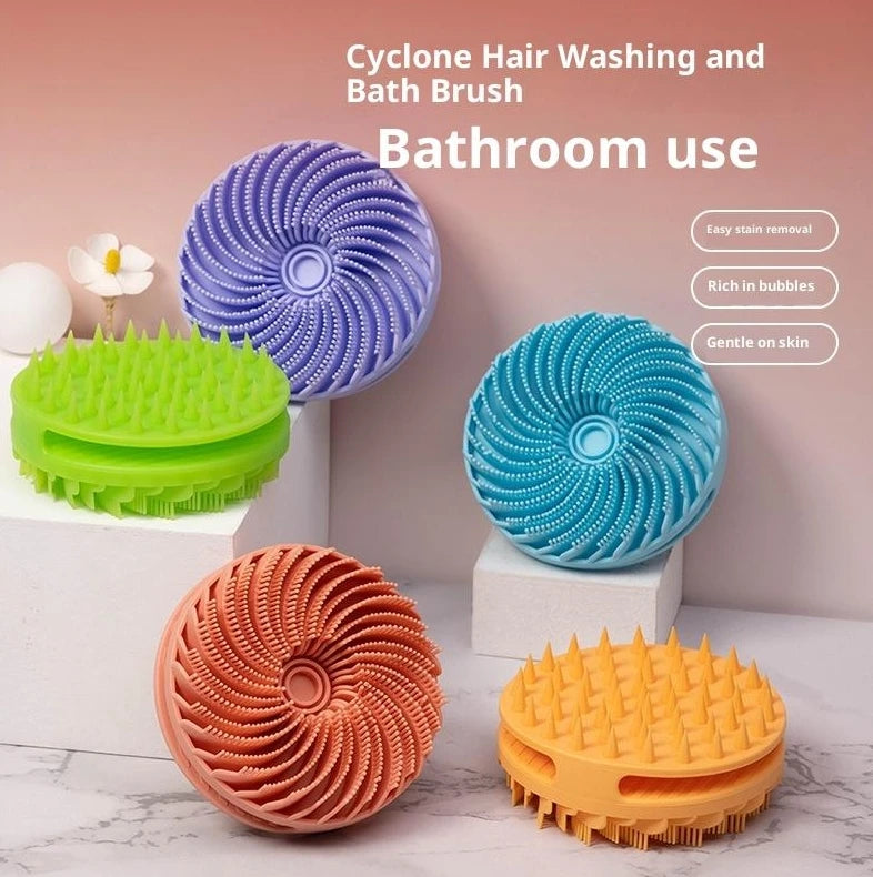 Soft Silicone Body Scrubber Scalp Exfoliating Non-irritating Body Wash Massager Bath Shower Skin Care Tool