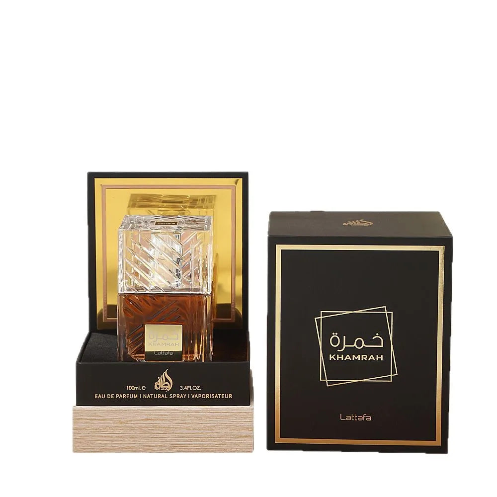 Original La-tta-fa Khamrah Series Eau de Parfum 100ml-Classic Arabian Spicy Perfume,Long Lasting Oriental Cologne & Gift for Men