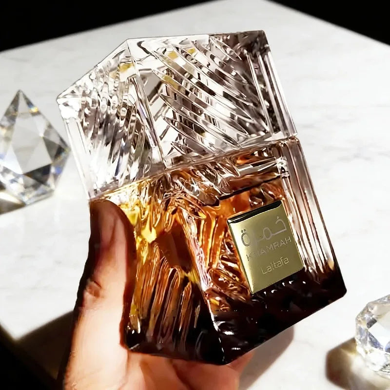 Original La-tta-fa Khamrah Series Eau de Parfum 100ml-Classic Arabian Spicy Perfume,Long Lasting Oriental Cologne & Gift for Men