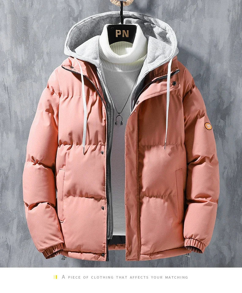 Male Coat Windbreaker Jackets For Men Fashion Parkas Autumn Winter Overcoat Men's Casual Jacket Keep Warm Windproof Hombre New