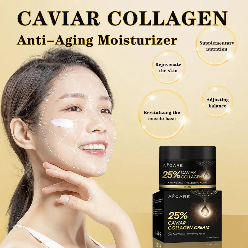 Caviar Collagen Cream Moisturizer Anti Wrinkle Lifting Firming Face Wrinkle Cream Brighten Korean Skin Care Product